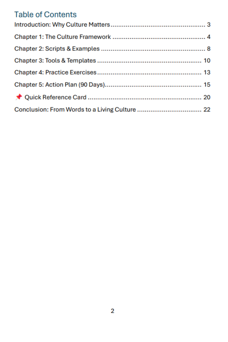 Culture Building — Practical Digital Guide