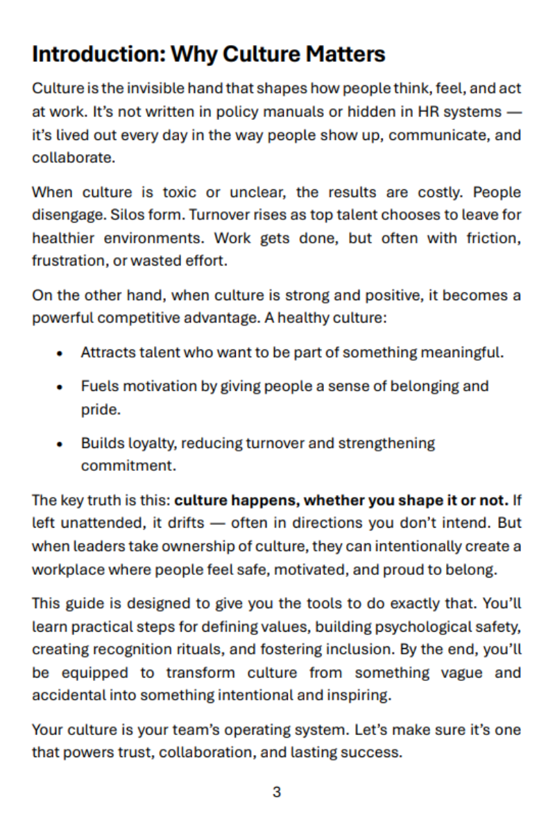 Culture Building — Practical Digital Guide