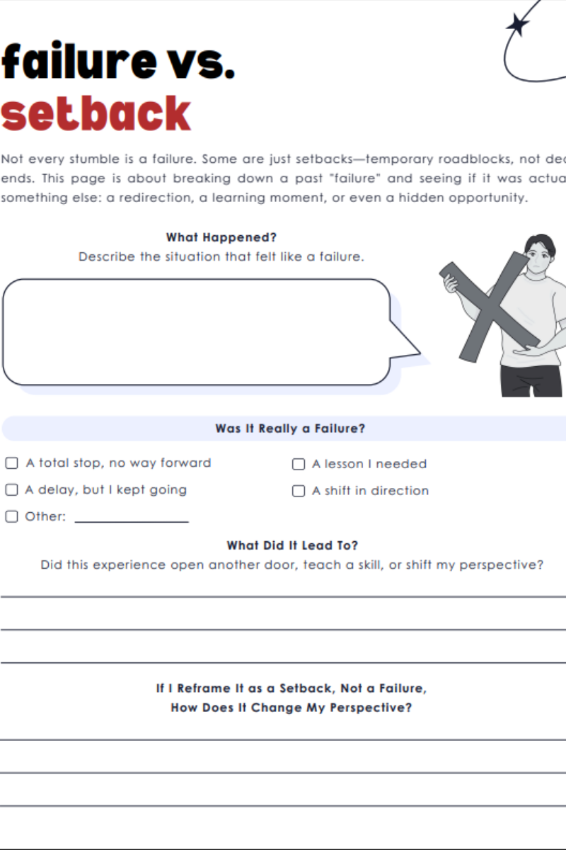 It’s Okay to Fail – Printable Growth Mindset Workbook