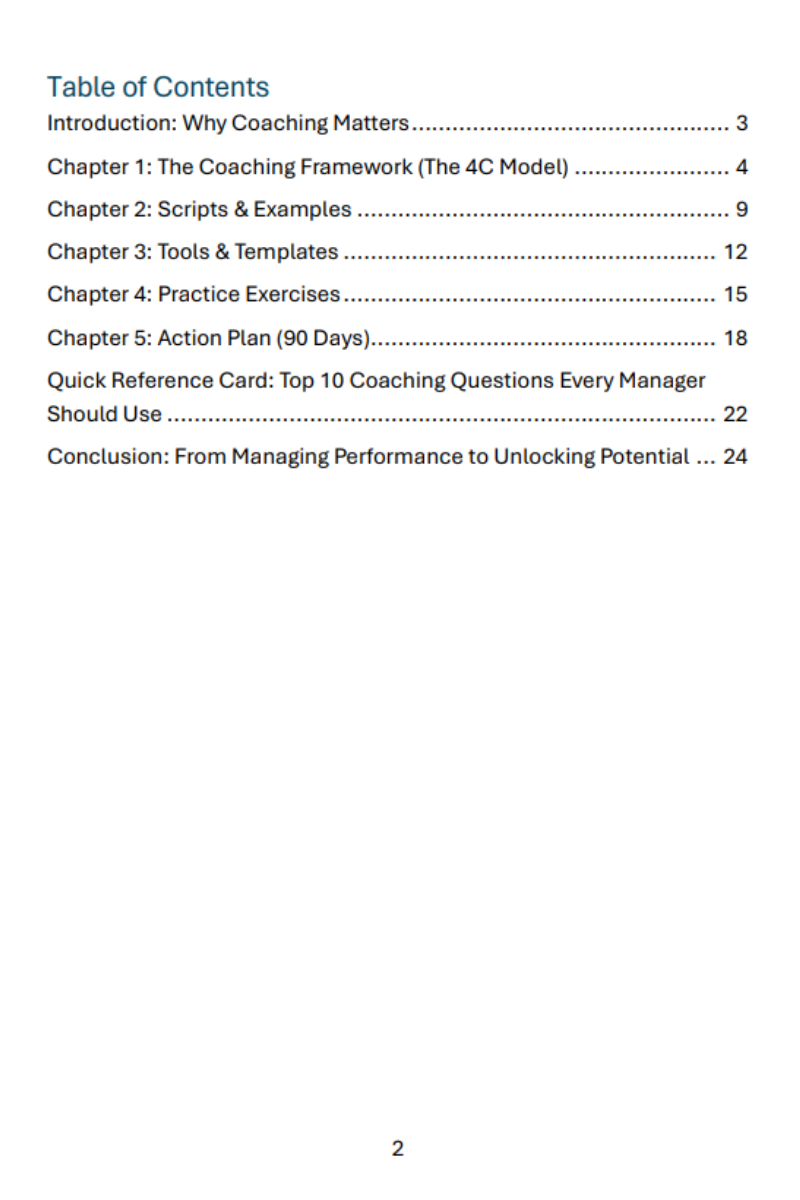 Performance Coaching — Digital Guide