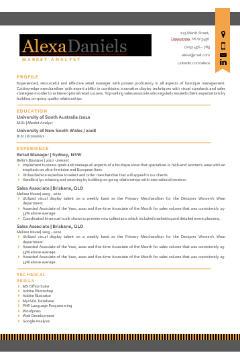 Resume Template 03