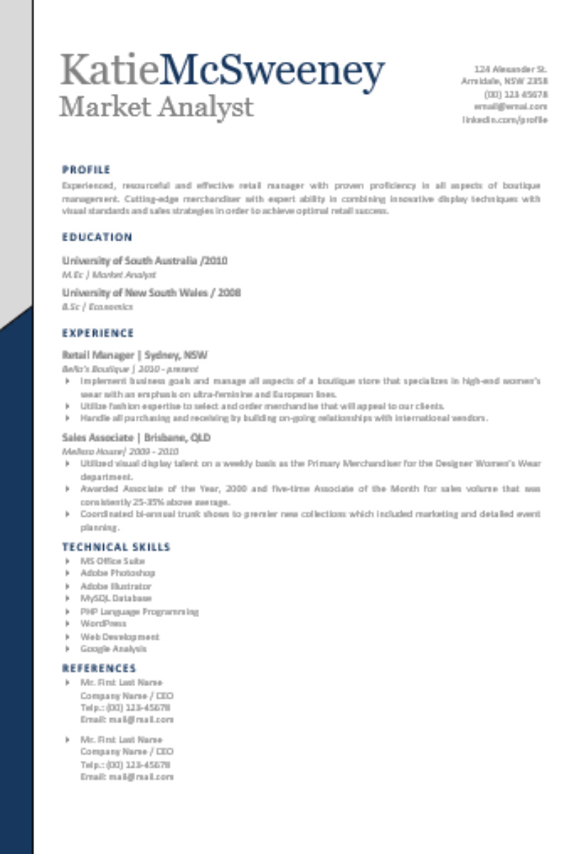 Resume Template 08