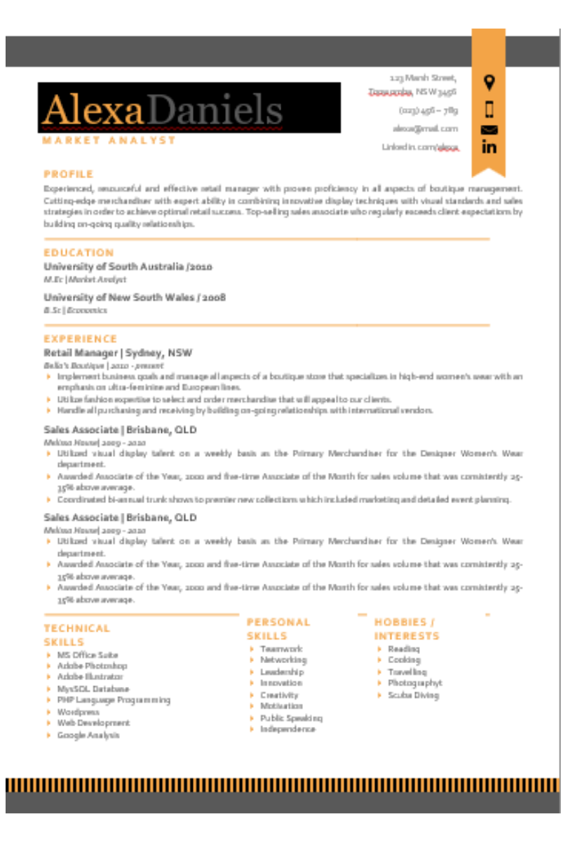 Resume Template 03