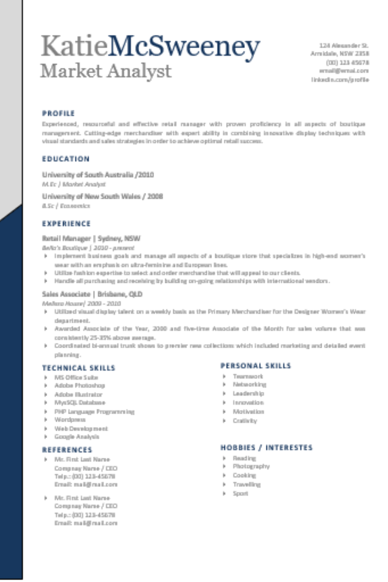 Resume Template 08