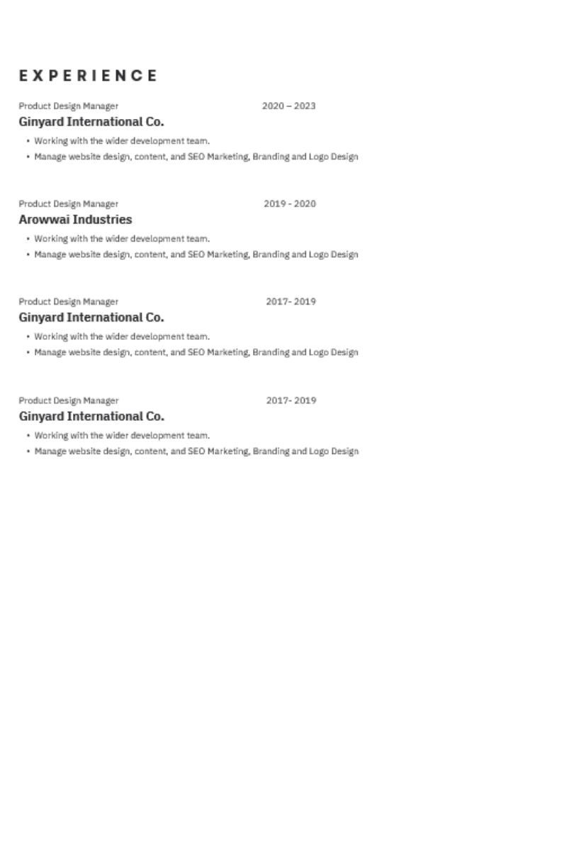 Resume Template 09
