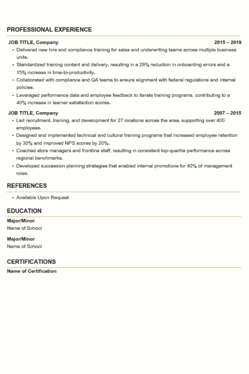Resume Template 14