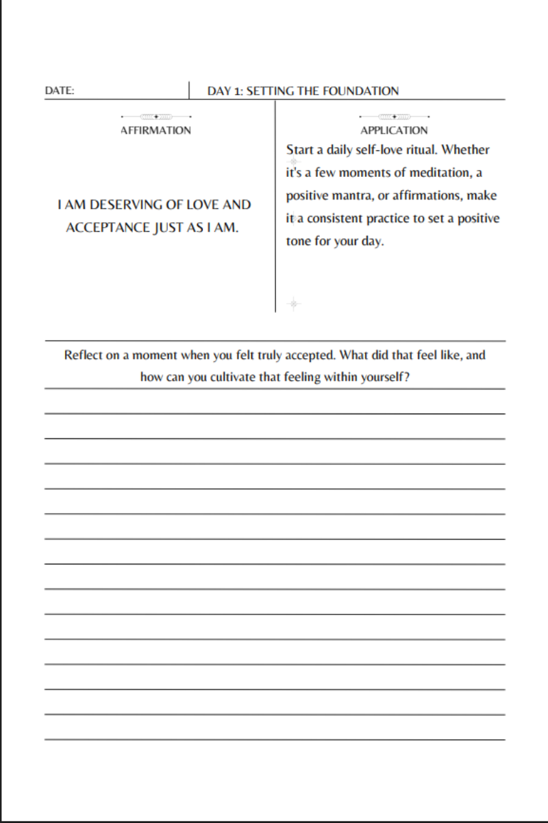 31-Day Self-Acceptance Journal (Digital Download)