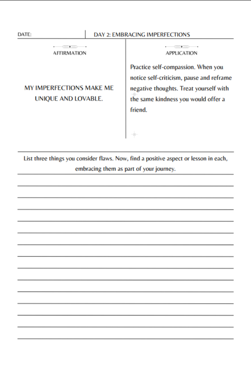 31-Day Self-Acceptance Journal (Digital Download)