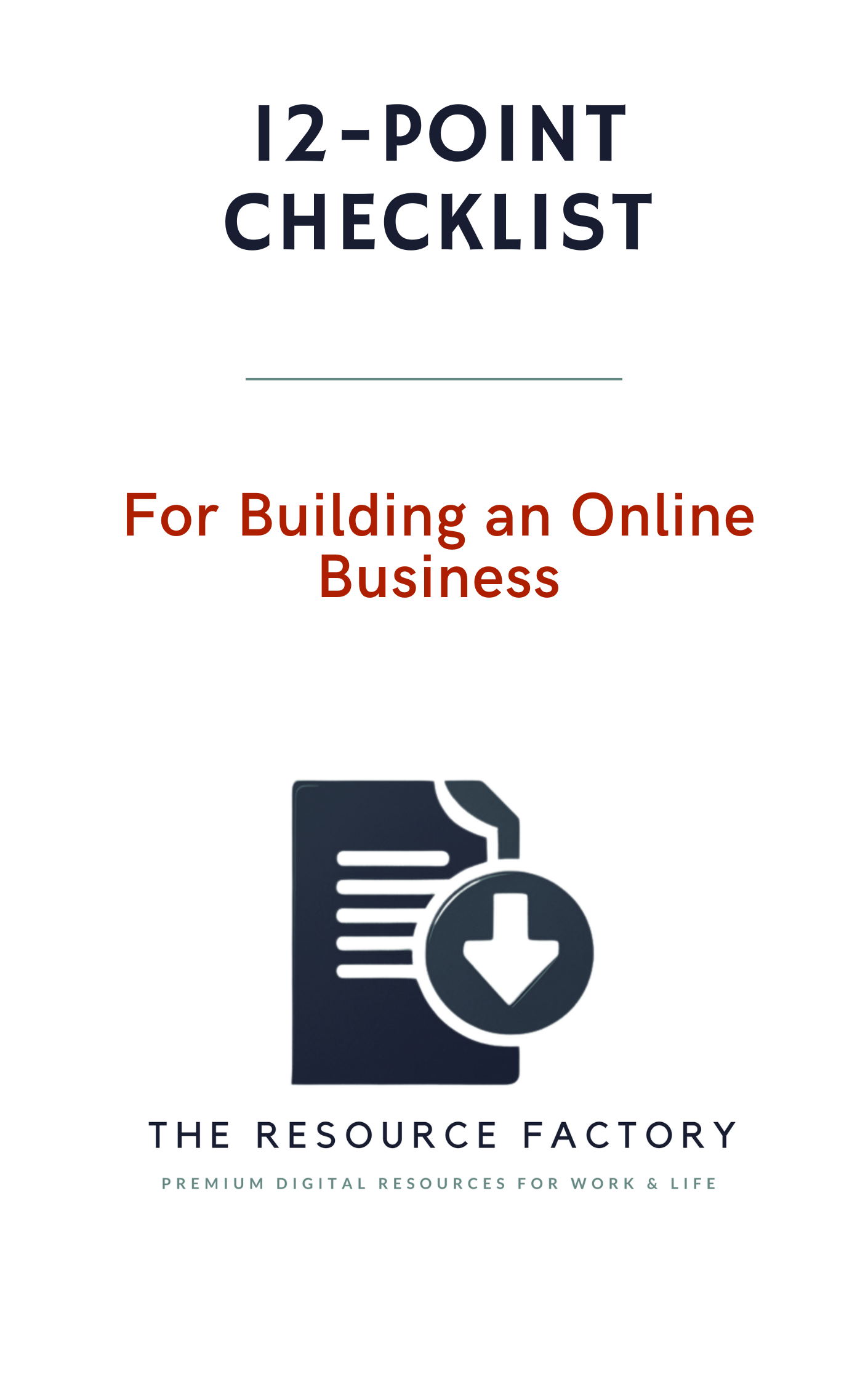 12‑Point Checklist for Building an Online Business